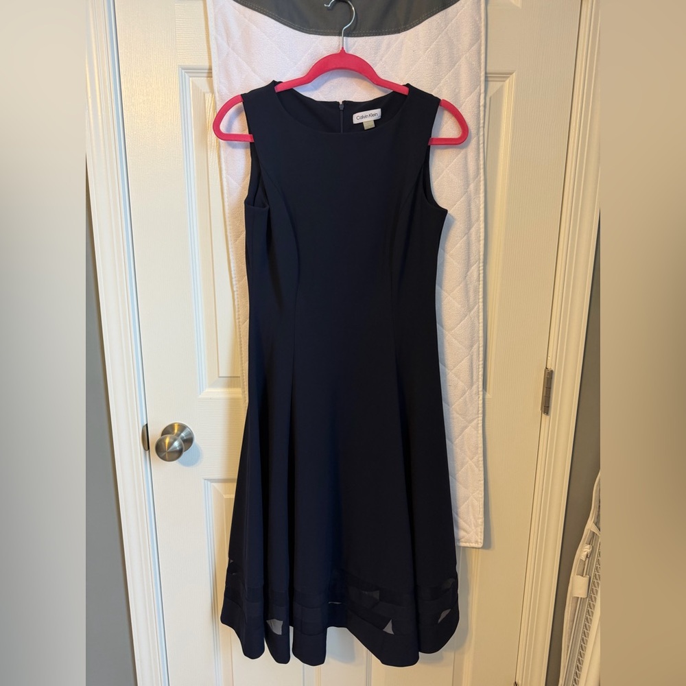 Calvin Klein Women's Navy Midi Dress